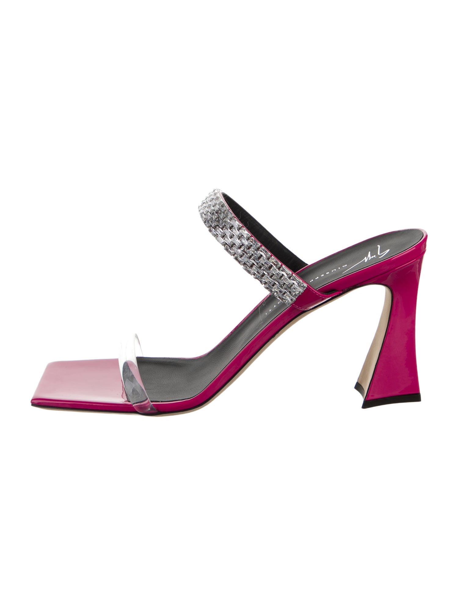 Giuseppe Zanotti Patent Leather Animal Print Sandals